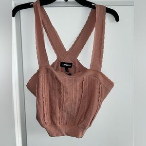 Express Pink cropped tank